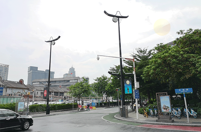lamp pole screen